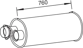 Middle-/End Silencer VOLVO 