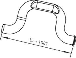 Exhaust Pipe, Centre VOLVO 