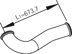 Exhaust Pipe, Centre VOLVO 