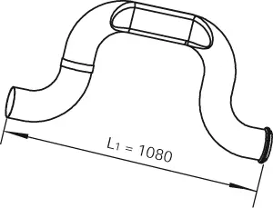 Exhaust Pipe, Centre VOLVO 