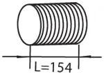 Exhaust Pipe, Front UNIVERSAL 