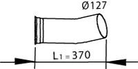 Exhaust Pipe, Front VOLVO 