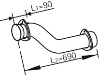 Exhaust Pipe, Centre VOLVO 