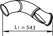 Exhaust Pipe, Centre VOLVO 