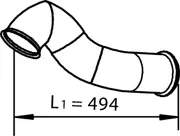 Exhaust Pipe, Centre VOLVO 
