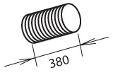 Corrugated Pipe, exhaust system VOLVO 