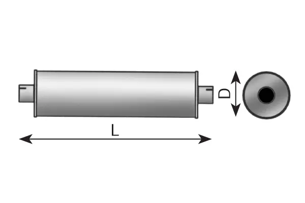 Middle Silencer, universal UNIVERSAL 
