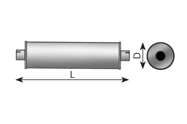 Middle Silencer, universal UNIVERSAL 