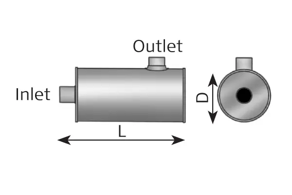 Middle Silencer, universal 