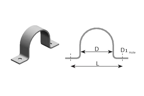 Holder, exhaust pipe UNIVERSAL 