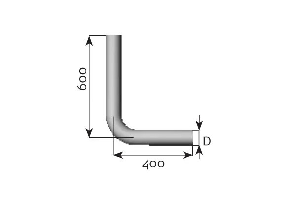 Exhaust Pipe, Centre UNIVERSAL 