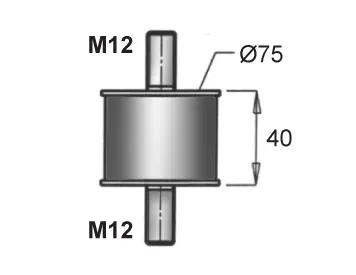 Rubber Strip, exhaust system UNIVERSAL 