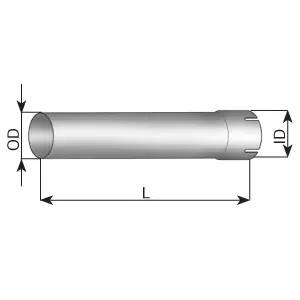 Exhaust Pipe, universal UNIVERSAL 