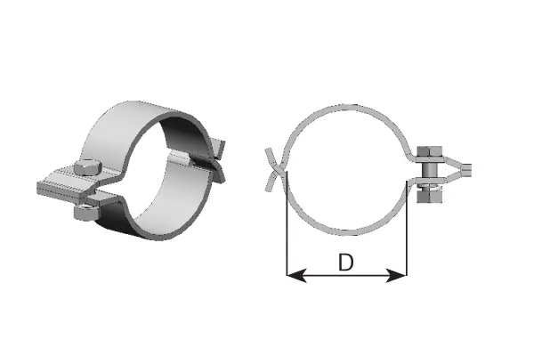 Clamp, exhaust system UNIVERSAL 