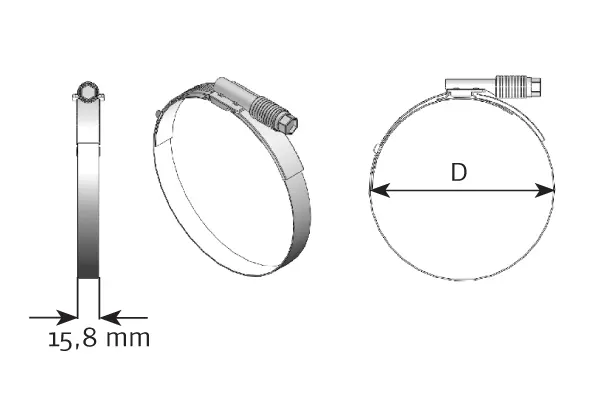 Clamp, exhaust system UNIVERSAL 