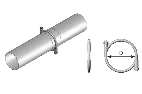 Clamp, exhaust system UNIVERSAL 