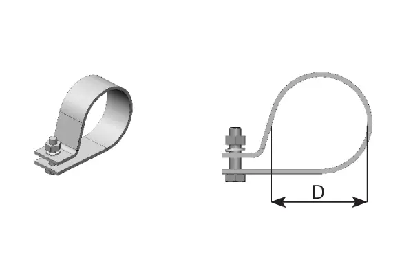 Clamp, exhaust system UNIVERSAL 