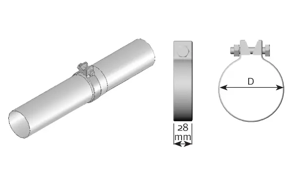 Clamp, exhaust system UNIVERSAL 