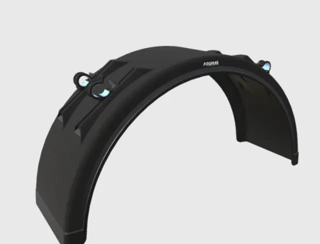 PLASTIC MUDGUARD WITH INTEGR. ADJUST. BR 