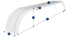 ALUMINIUMSKJERM BOGGI 650X2740