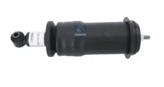 Cabin shock absorber with air bellow