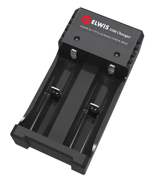 Batterilader for Elwis 18650 batterier Elwis 