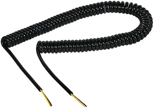 Spiralkabel  2x1 mm² -  arbeidslengde 3m 