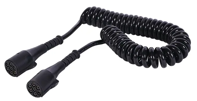Spiralkabel 24V - 7-pol - 4m Europart 
