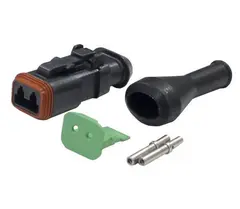 Kontakt 2-pol hun langt hus