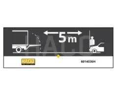 Skilt  "5m Avstand" - klister Haco