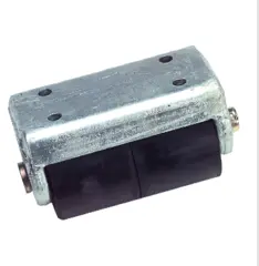 Gummifender med ruller 2x80mm But-roll