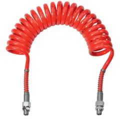 LUFTSPIRALSLANGE Rød 4,5m Europart