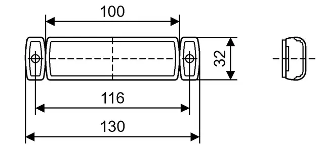 SIDOMARKERING LED  RÖD AVLÅNG 12/24V 5M 