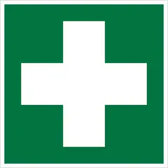 Skilt førstehjelp 150x150mm EP
