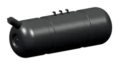 DIESELTANK 240l DIAM. CA. 50 CM 1810 50 L=CA135CM.PLAST U/TANKBAND