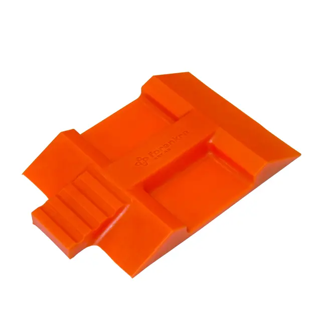 Stoppekloss jekketralle orange Polyuretan, Med magnet 