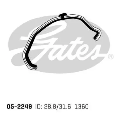 ENGINE HOSES 05-2249 CURVED HOSE Gates 