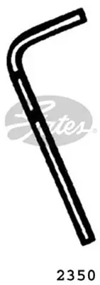 ENGINE HOSES 2350 CURVED HOSE Gates 