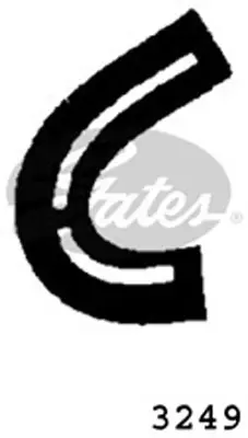 ENGINE HOSES 3249 CURVED HOSE Gates 