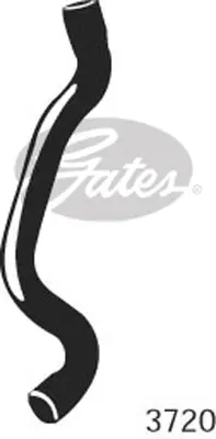 ENGINE HOSES 3720 CURVED RADIATOR HOSE  3720*IC* Gates 