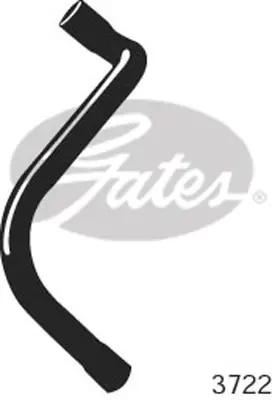 ENGINE HOSES 3722 CURVED RADIATOR HOSE  3722*IC* Gates 