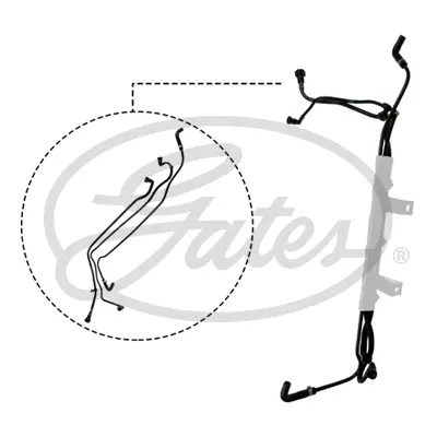 ENGINE HOSES MFL1001 MOLDED FUEL LINE Gates 