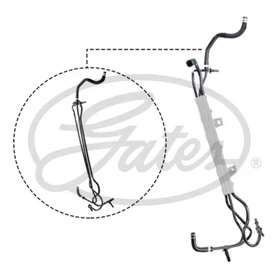 ENGINE HOSES MFL1007 MOLDED FUEL LINE Gates 
