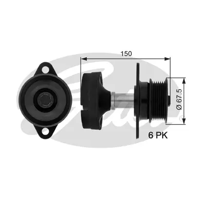 OAP OAP7045 OVERRUNNING ALT.PULLEY Gates 