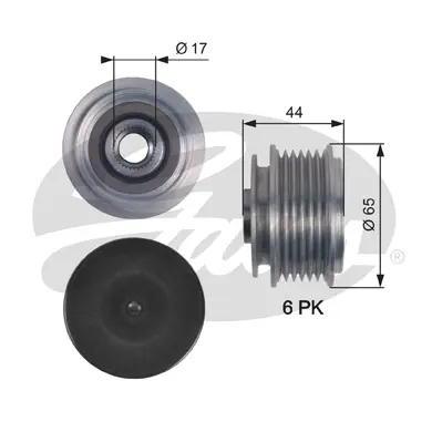 OAP OAP7139 OVERRUNNING ALT.PULLEY Gates 