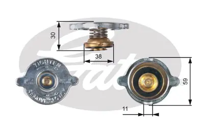 CAPS RC101 RC101 RADIATOR CAP             Gates 