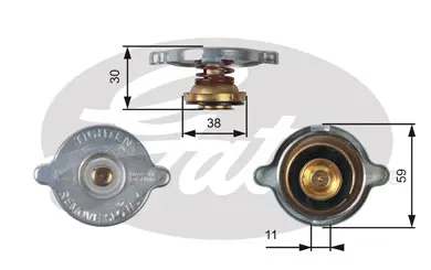 CAPS RC102 RC102 RADIATOR CAP             Gates 