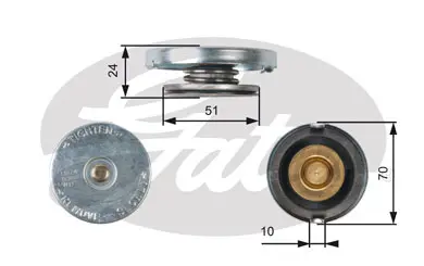 CAPS RC103 RC103 RADIATOR CAP             Gates 