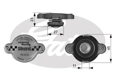 CAPS RC10362 RC10362 STANT RACING CAP       Gates 