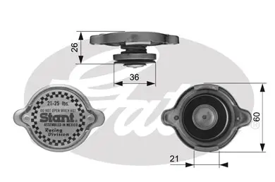 CAPS RC10372 RC10372 STANT RACING CAP       Gates 